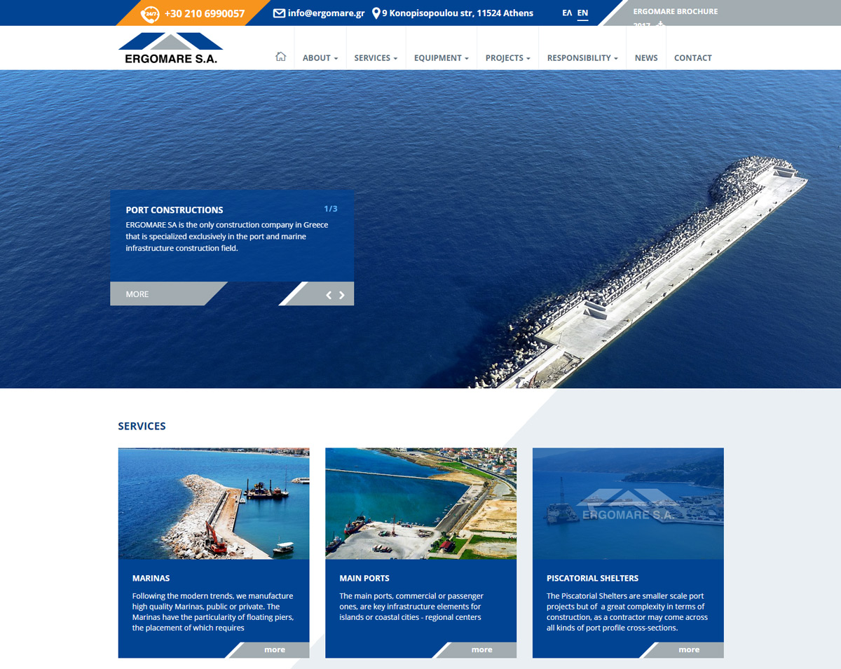 Ergomare SA - Port and Marine Constructions