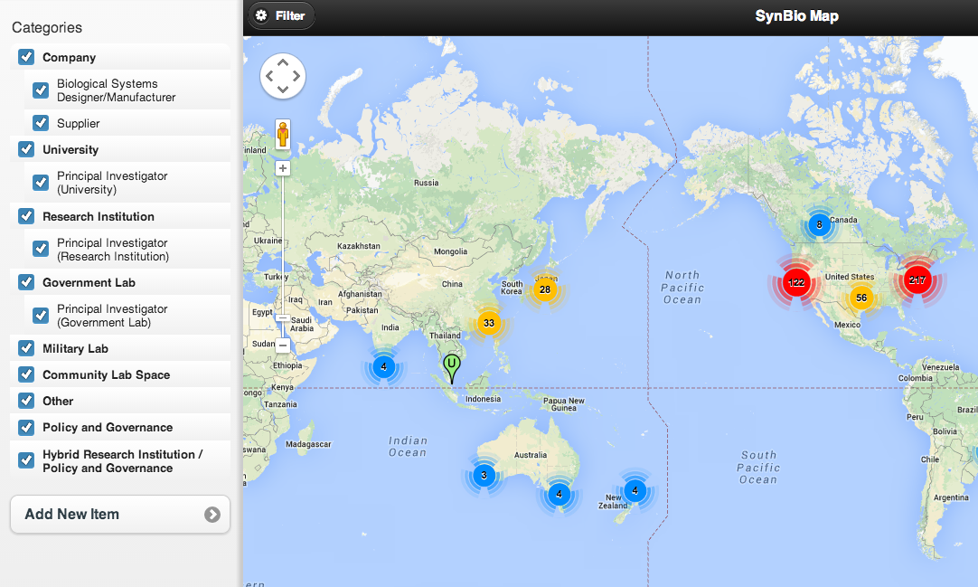 Synthetic Biology Map
