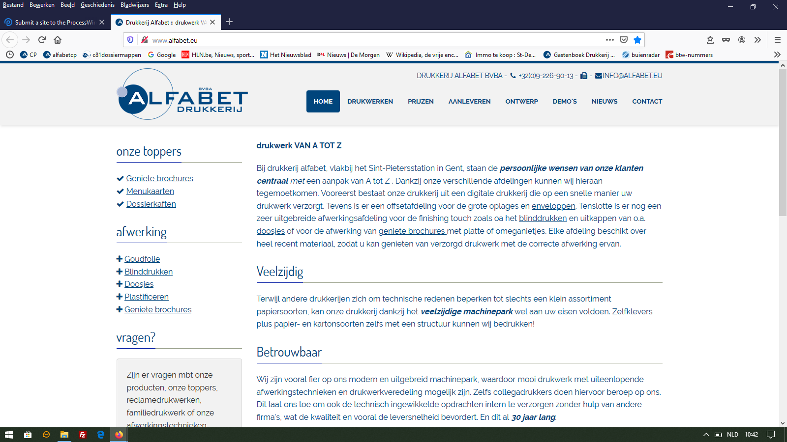 drukkerij alfabet