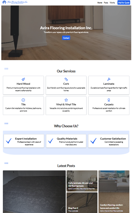 Avira Flooring Installation