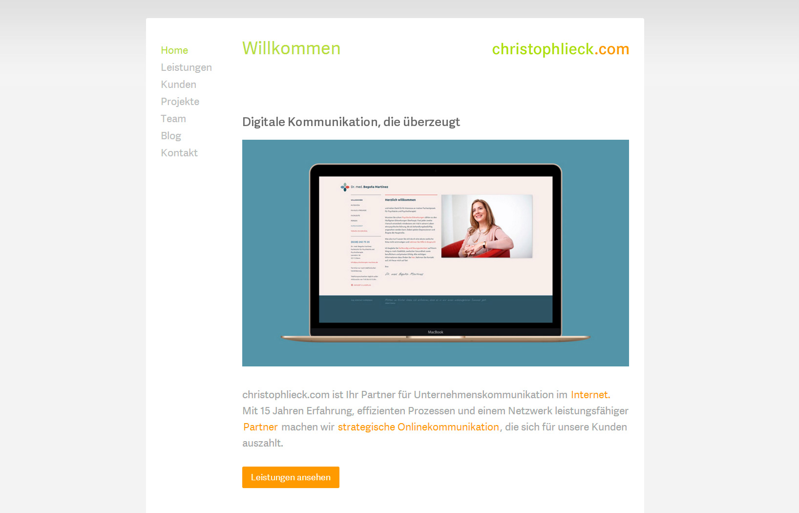 christophlieck.com agency website