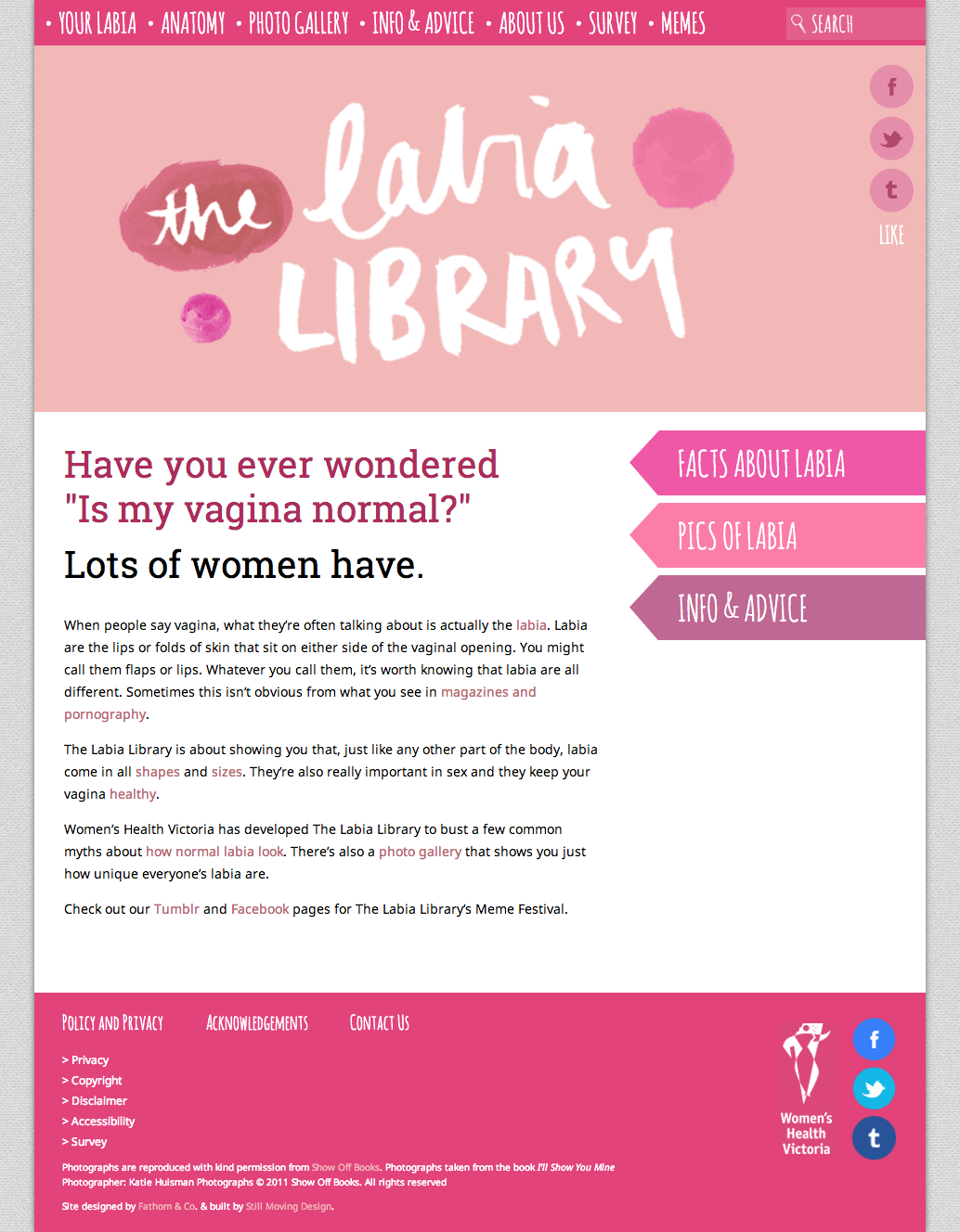 The labia libraries