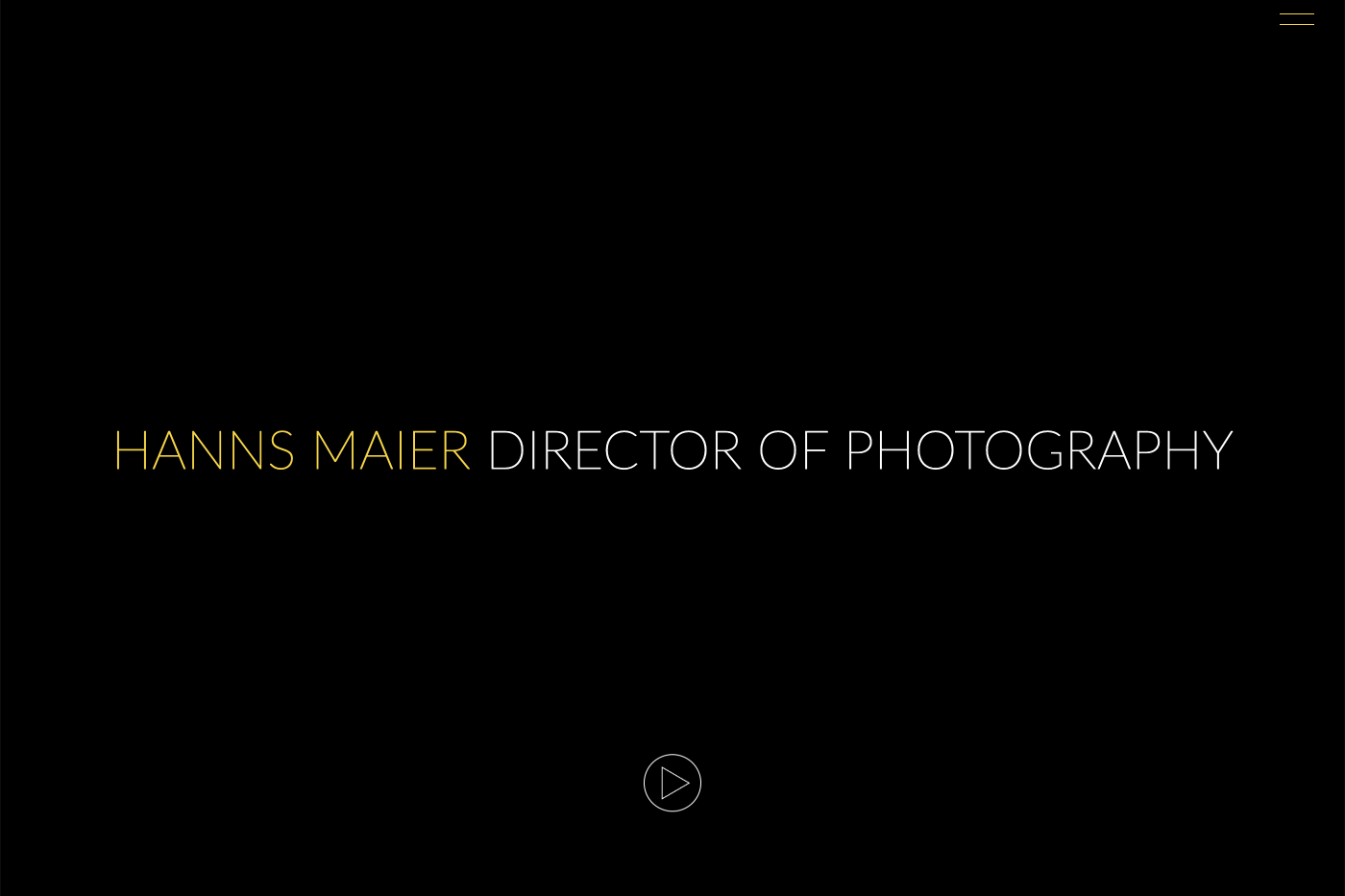 Hanns Maier – Director of Photography