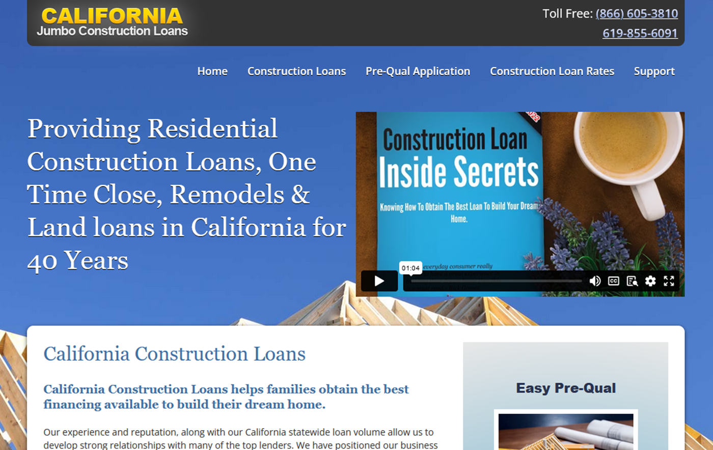 California Construction Loans