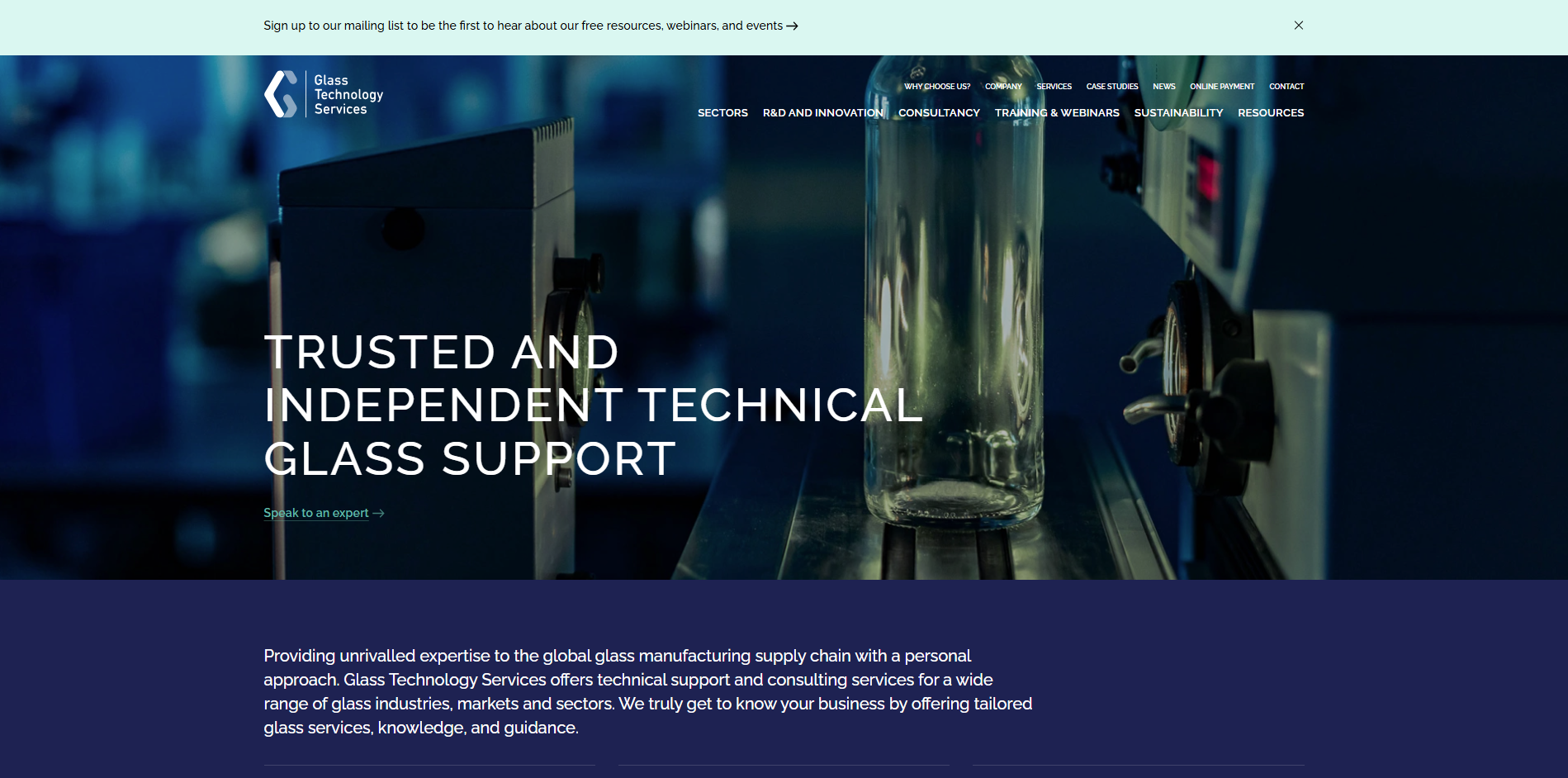 Glass technology Services